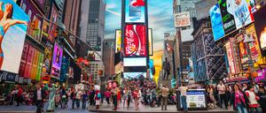 Der Times Square ist eines der beliebtesten Ziele von USA-Touristen in New York.
