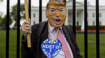 Ein Herz aus Eis: Anti-Trump-Protest in Washington
