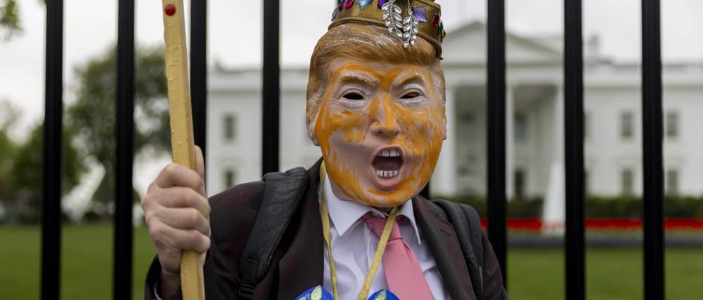 Ein Herz aus Eis: Anti-Trump-Protest in Washington