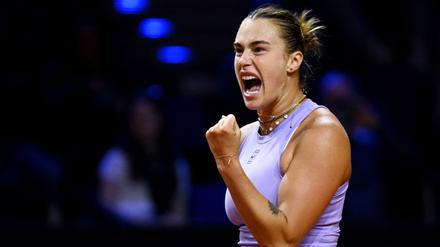 Nächste Chance: Aryna Sabalenka will in ihrem vierten Endspiel in Stuttgart endlich den Titelgewinn feiern.