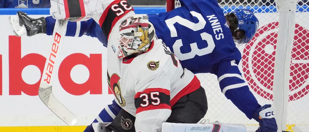 Senators-Torwart Ullmark kassierte zum Playoff-Start sechs Gegentore.