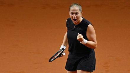 Jelena Ostapenko unterstrich im Finale von Stuttgart ihre starke Form.