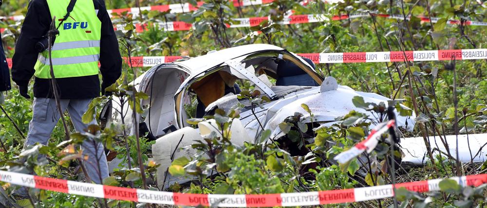 Bei Flugzeugabstürzen in Deutschland rücken Experten Bundesstelle für Flugunfall-Untersuchung (BFU) aus. (Archivbild)