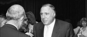 Siegfried Unseld während der Frankfurter Buchmesse im Oktober 1986.