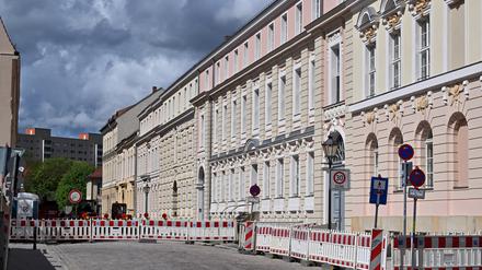In der Spornstraße sind Fassaden und die Fahrbahn denkmalgeschützt.