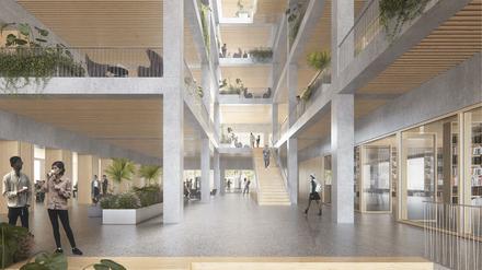 Der Siegerentwurf für das neue Rathaus Mitte.