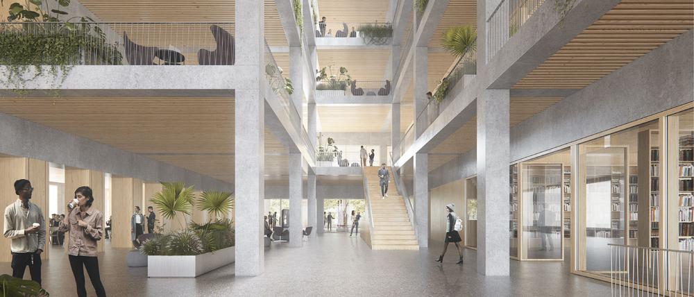 Der Siegerentwurf für das neue Rathaus Mitte.