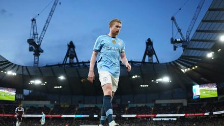 Kevin De Bruyne beim Heimspiel gegen Aston Villa.