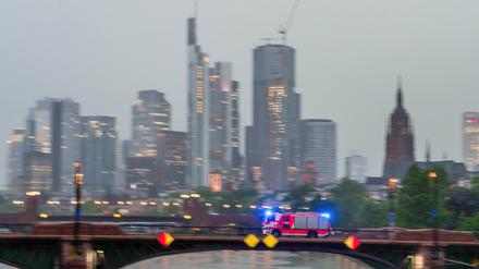 Stadtansicht von Frankfurt am Main. 