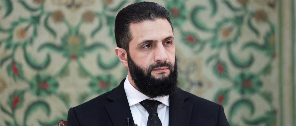 Syriens Präsident Ahmed al-Scharaa war zuvor der Anführer der Miliz HTS.