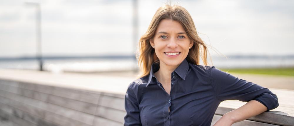 Die Vorsitzende der CDU-Nachwuchsorganisation Junge Union (JU) in Brandenburg, Laura Strohschneider. 