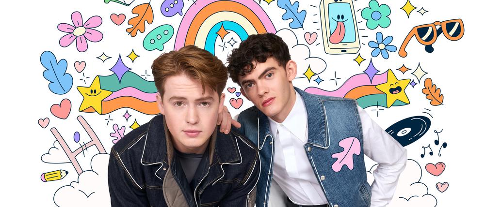 Netflix-Serie „Heartstopper“ mit Kit Connor und Joe Locke. 