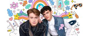 Netflix-Serie „Heartstopper“ mit Kit Connor und Joe Locke. 