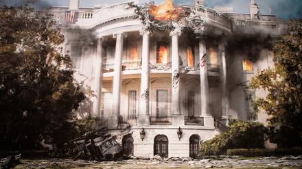 Es wankt, fällt aber nicht, der US-Präsidentensitz „Weißes Haus“ im Actionkracher „White House Down“.