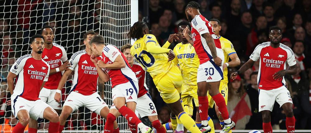 Eberechi Eze erzielte beim FC Arsenal das erste Tor für Crystal Palace.
