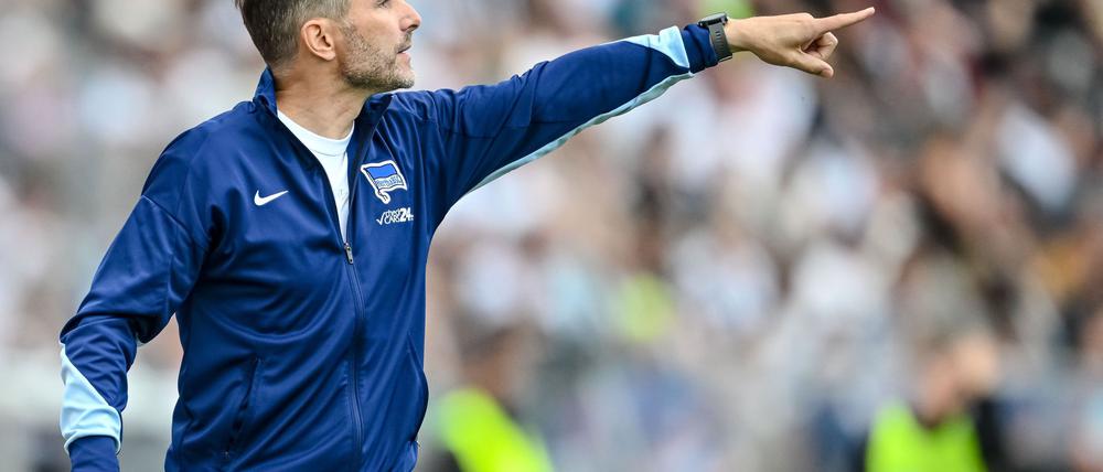 Hertha-Trainer Stefan Leitl will am Freitag seinen Auftrag erfüllen.