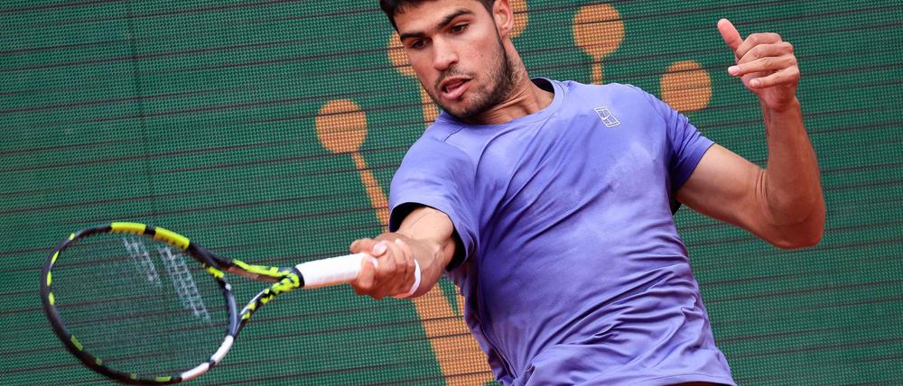 Wegen einer Verletzung kann Carlos Alcaraz nicht in Madrid an den Start gehen.
