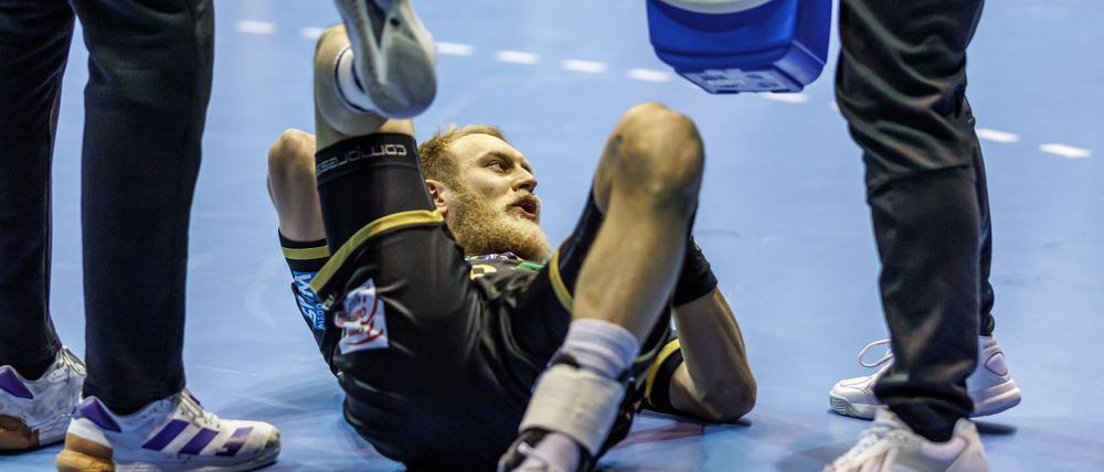 Magdeburgs Musche verletzte sich früh im Spiel gegen Veszprém