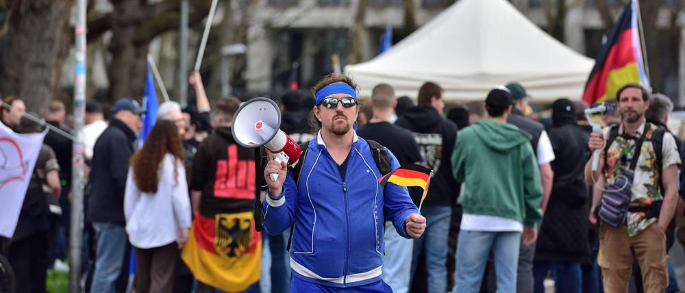 22.3.2025 Demonstration der Querdenkerszene in Stuttgart. 