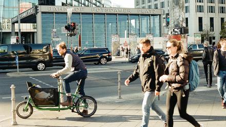Lastenräder in Berlin, hier ein Modell der Marke Muli