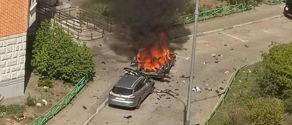 Ein Auto des russischen Generals Jaroslaw Moskalik wurde in der Nähe von Moskau in die Luft gesprengt. Russische Medien berichten, dass er starb.