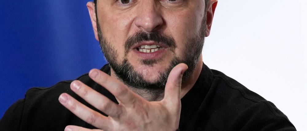 Den bisherigen Absagen zum Trotz: Der ukrainische Präsident Selenskyj beharrt weiter auf US-amerikanischen Sicherheitsgarantien für sein Land. (Archivbild)