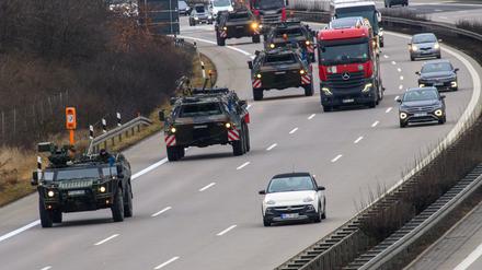 Am Samstag und Sonntag rollt ein Bundeswehr-Konvoi von Gera aus durch andere ostdeutsche Bundesländer bis nach Mecklenburg-Vorpommern. (Archivbild)