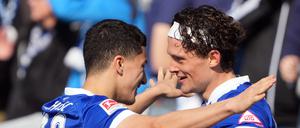 Mach’s gut, Junge. Fabian Reese (r.) muss nach dieser Saison Abschied nehmen von Ibrahim Maza. 