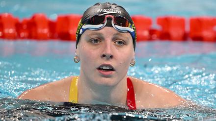 Weltmeisterin Angelina Köhler schwimmt gleich zweimal deutschen Rekord.