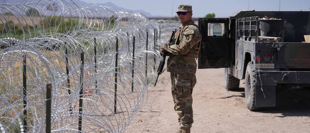 Die US-Grenze zu Mexiko.