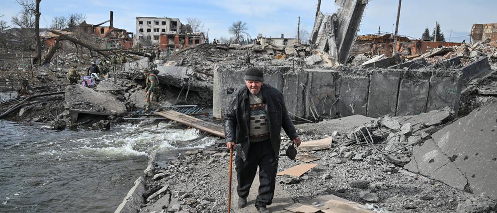 Ukrainischer Mann in der Region Kursk (Archivbild vom 15. März).