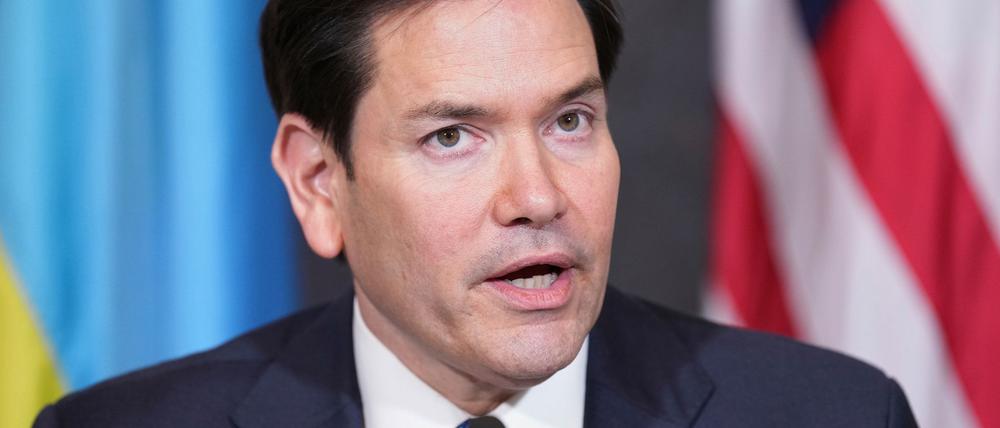 US-Außenminister Rubio will bei den Verhandlungen mit der Ukraine und Russland über ein Kriegsende schnelle Ergebnisse. (Archivbild)