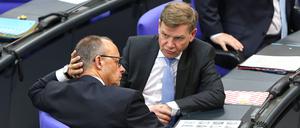 Kritik an der neuen US-Sicherheitsstrategie: Bundeskanzler Friedrich Merz (CDU) und Bundesaußenminister Johann Wadephul (CDU).