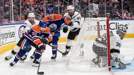 Leon Draisaitl ist Edmontons Matchwinner im vierten Spiel gegen die Kings.