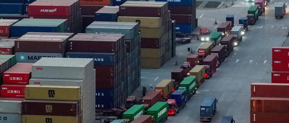 Chinas Export könnte sich bei höheren US-Zöllen in Europa neue Absatzmöglichkeiten suchen. 