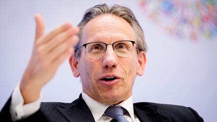 Der geschäftsführende Finanzminister Jörg Kukies (SPD) kürzlich bei einer IMF-Tagung in Washington.