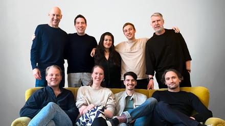 Das Team hinter Ewor, von oben links im Uhrzeigersinn: Petter Made, Florian Huber, Berna Epik, Marcel Vogel, Alex Grots, Quinten Selhorst, Lian Boerma, Daniel Dippold und Paul Müller.