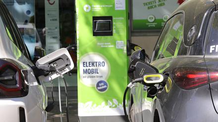 E-Ladestation in der Potsdamer Innenstadt. 