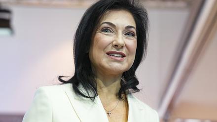 Katherina Reiche beim CDU-Bundesausschuss am 28. April 2025 im Berliner Estrel.