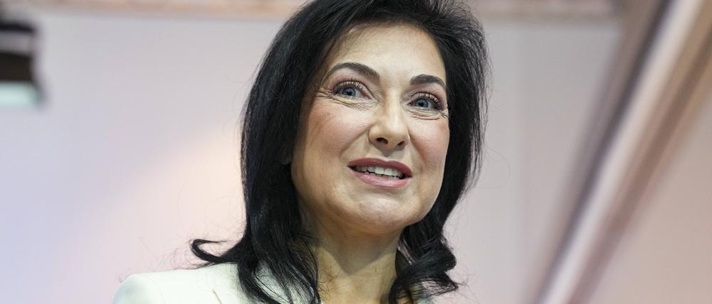 Katherina Reiche beim CDU-Bundesausschuss am 28. April 2025 im Berliner Estrel.