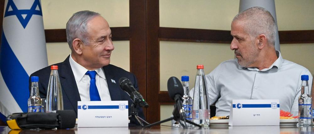 Der israelische Regierungschef Benjamin Netanjahu entließ Ronen Bar im März, aber ein Gericht stoppte die Aktion. Nun zieht Bar selbst einen Schlussstrich. (Archivbild)