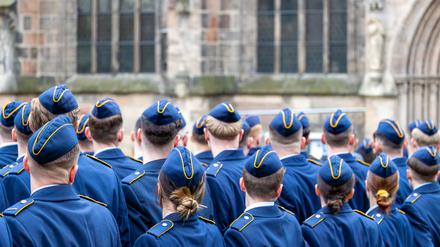 Öffentliches Gelöbnis der Bundeswehr in Nürnberg. 