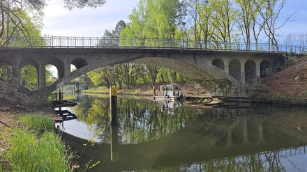 Unter dieser Brücke ist der Kopf eines Menschen gefunden worden.