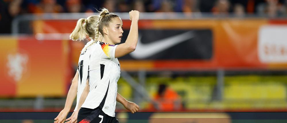 Giulia Gwinn dürfte das deutsche Team als Kapitänin aufs Feld führen.