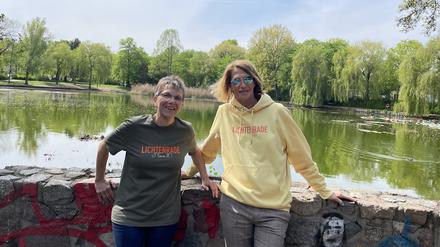 Lichtenrade wird 650, Marina Heimann, Ortschronistin, und Beate Kothe, Gründerin der Kampagne "Lichtenrade - I love it"