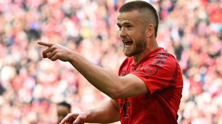 Eric Dier jubelt nach einem Tor für die Bayern - in einem seiner womöglich letzten Spiele für München.