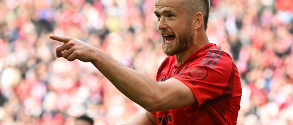 Eric Dier jubelt nach einem Tor für die Bayern - in einem seiner womöglich letzten Spiele für München.