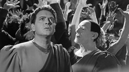 Pakt mit dem Teufel. Will Quadflieg (links) als Titelheld neben Gustaf Gründgens in der legendären „Faust“-Verfilmung von 1960