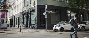 Ehemalige Kneipe Biermichel in der Brunnen-/ Rheinsbergerstraße, die über Airbnb als Ferienwohnung vermietet wird.