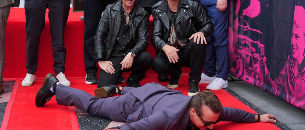 Die Punkrocker von Green Day werden in Hollywood geehrt.
